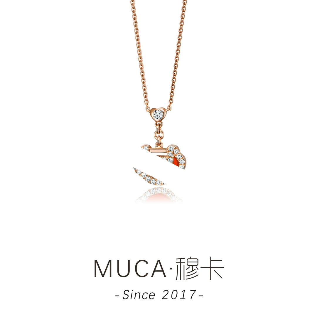 铜合金项链 铜合金项链 红锁锁简约百搭时尚项链女J006