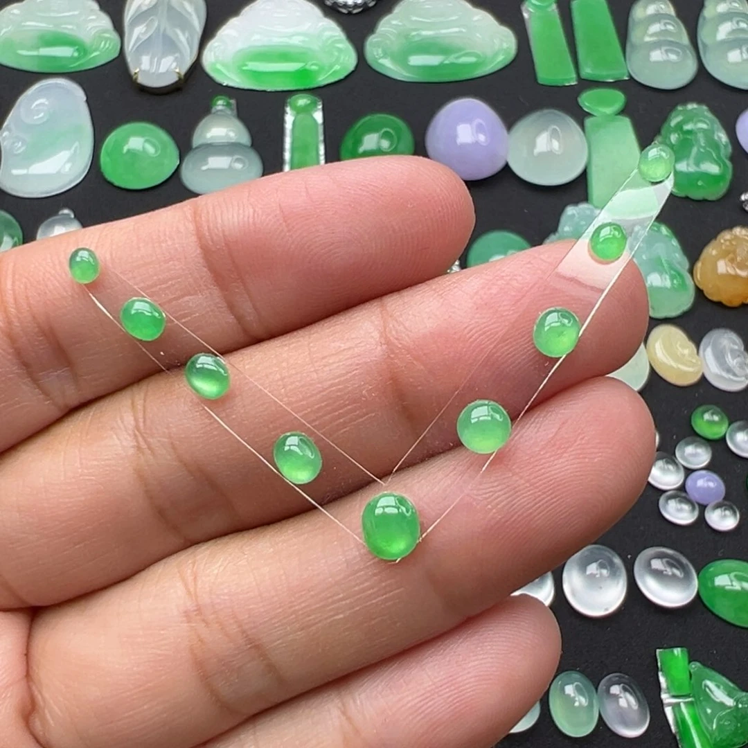 翡翠颈饰未镶嵌蛋5.2