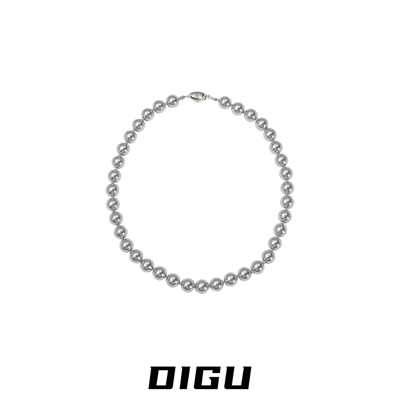 嘀咕家 合金仿珍珠项链 赫本风珍珠项链女气质轻奢高级感锁骨链