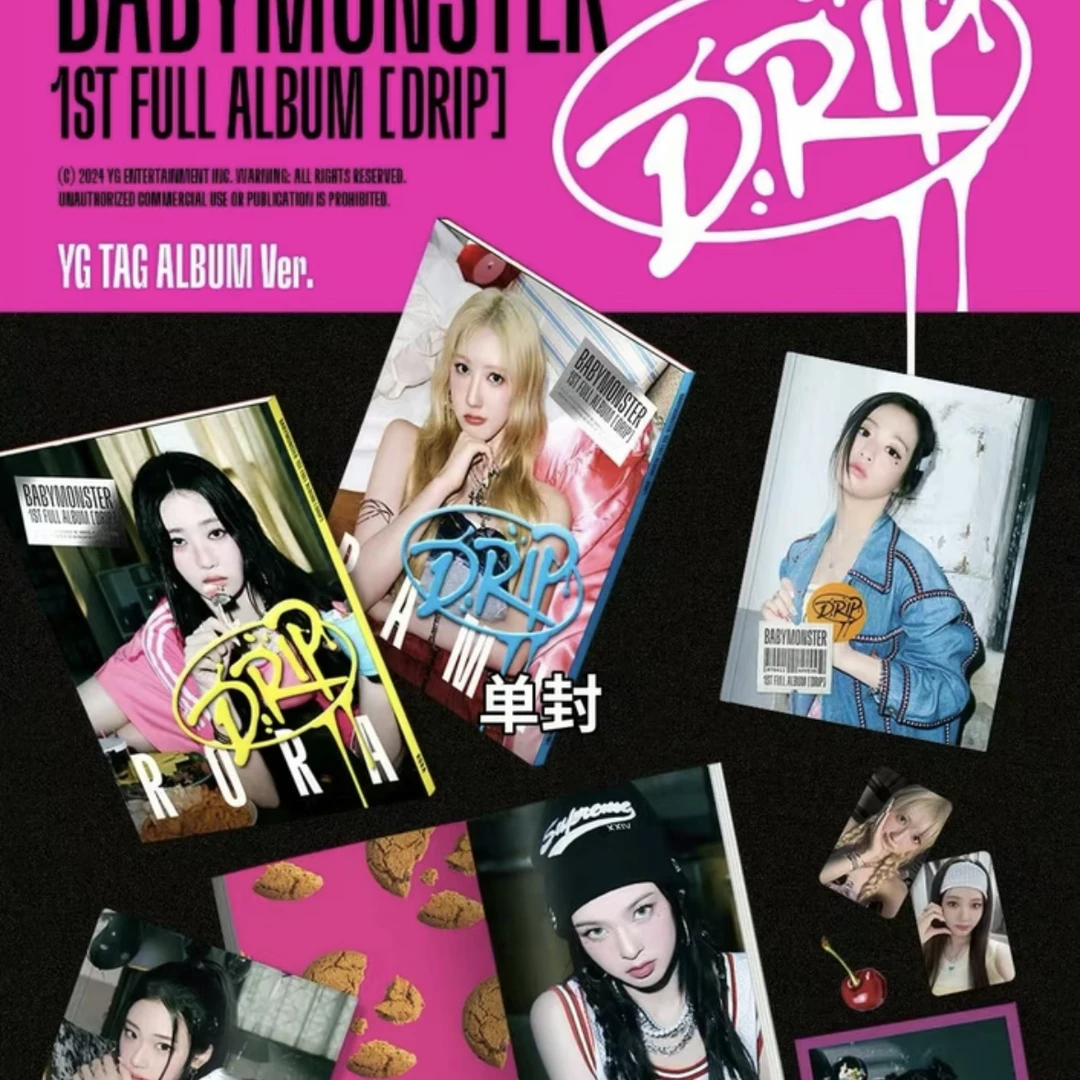 国内现货 babymonster 宝怪 bm 正规一辑DRIP 迷你一辑小卡 画册