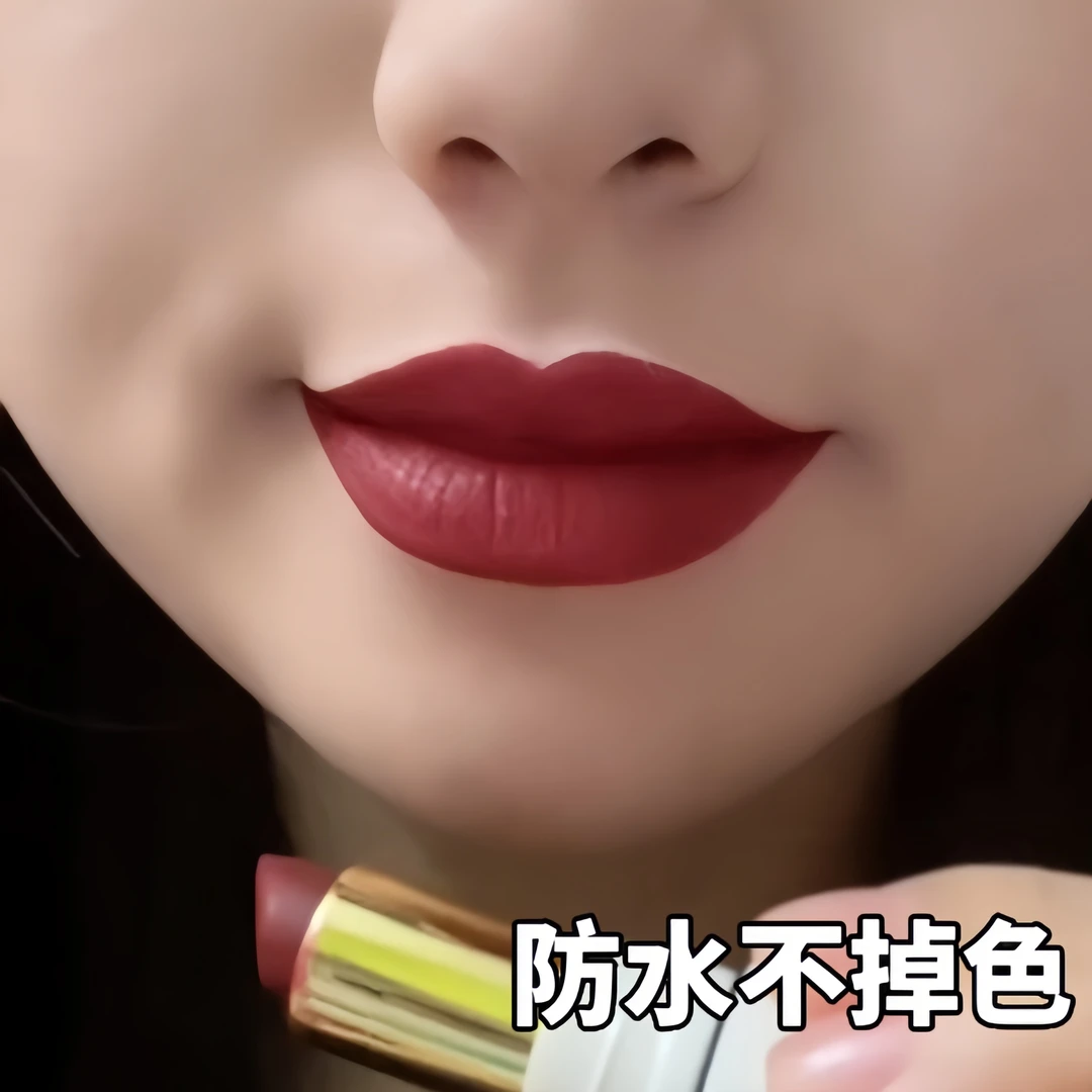 2024新升级防水不脱妆口红姨妈色素颜百搭不挑肤上嘴顺滑显气色女