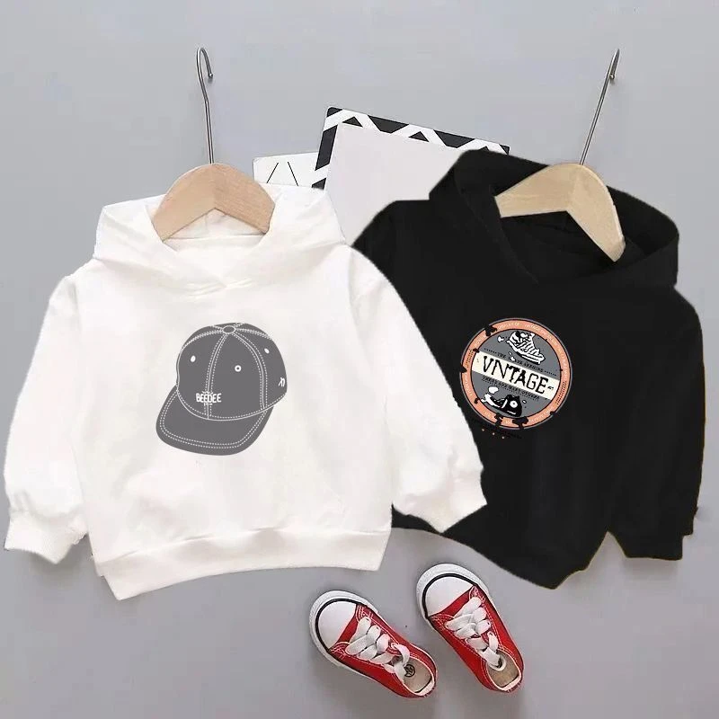 巴拉甄选童装连帽卫衣儿童秋装新款中大童韩版时尚卫衣男女