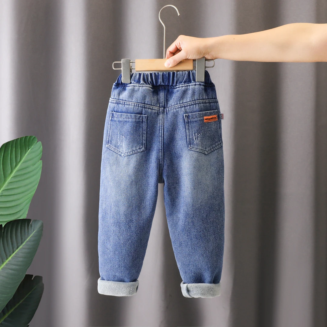 男童牛仔裤春秋季2025新款中大童韩版洋气潮流裤子儿童薄款休闲裤