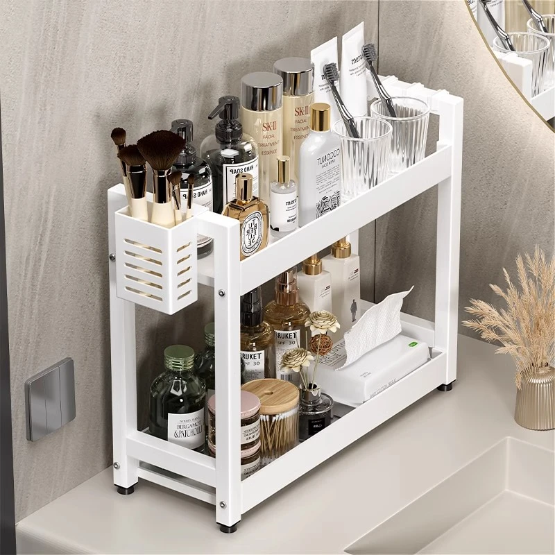 洗漱台化妆品置物架卫生间台面洗手间厕所桌面护肤品浴室收纳架子