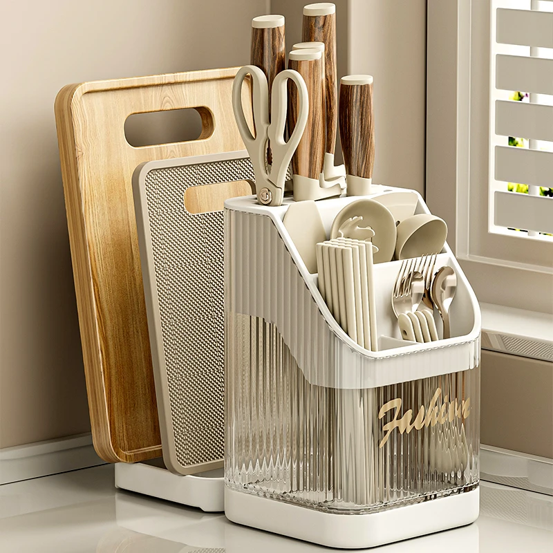 厨房刀架置物架多功能菜板放置架筷子刀具一体收纳架家用2025新款