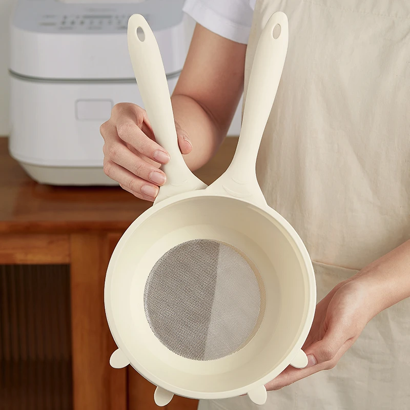 小熊多功能沥水勺家用过滤网豆浆茶叶渣滤勺漏网酸奶滤勺面粉筛子