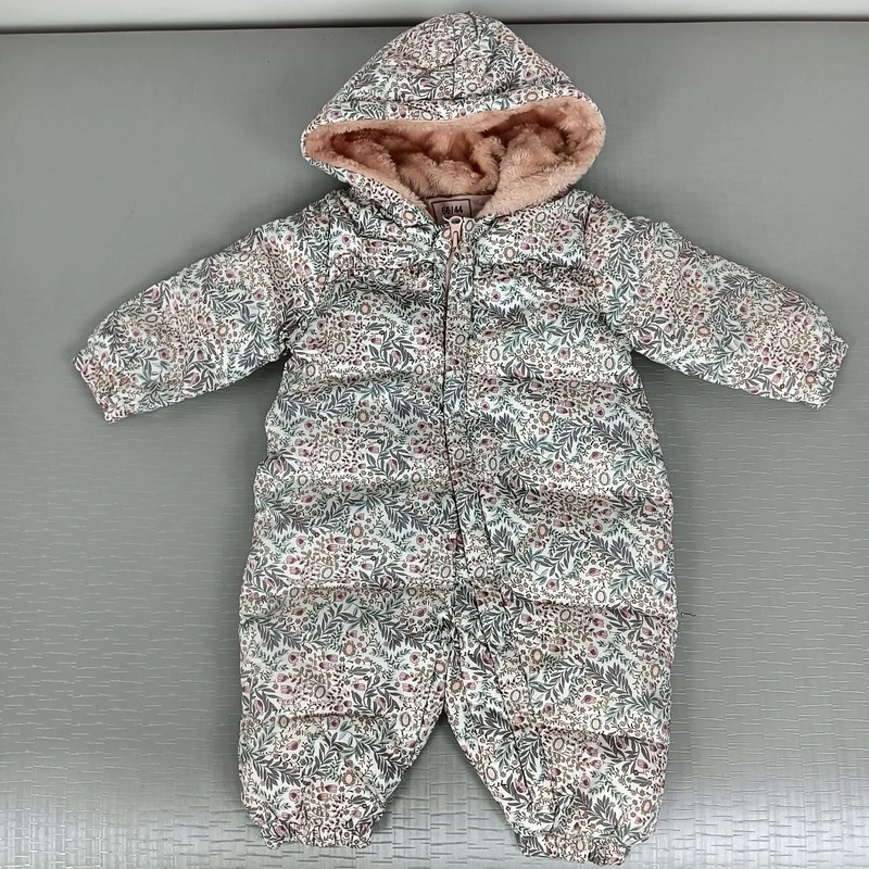 新生儿连体衣女宝宝羽绒服婴儿冬季羽绒服连身衣长袖哈衣宝宝外出