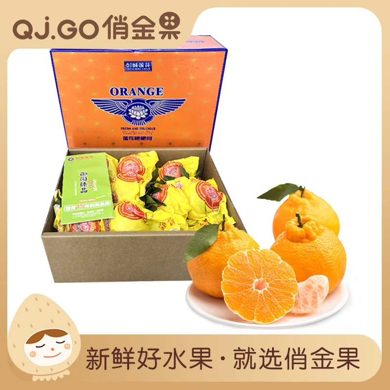 【年货送礼】春见莲花耙耙柑礼盒装 (净含量约3.7kg）送领导/朋友/年货节