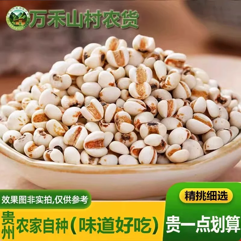 农家自种优质好新货小薏仁米糯薏米新鲜兴仁新货煲粥五谷杂粮500g