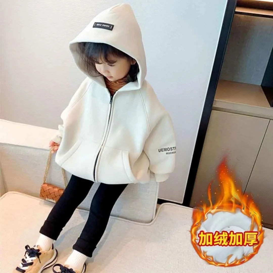 【小扬哥推荐】女童外套秋冬新款儿童宝宝加绒加厚深秋摇粒绒洋气