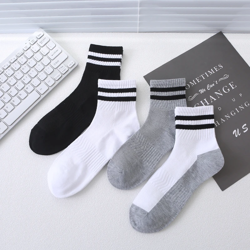 抗菌防臭学生中筒网袜