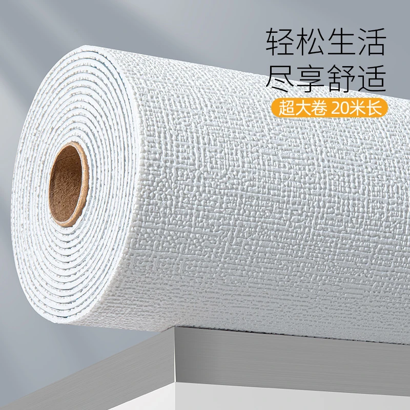 亚麻加厚墙布自粘墙纸床头软包墙板电视背景墙贴防水卧室装饰壁纸