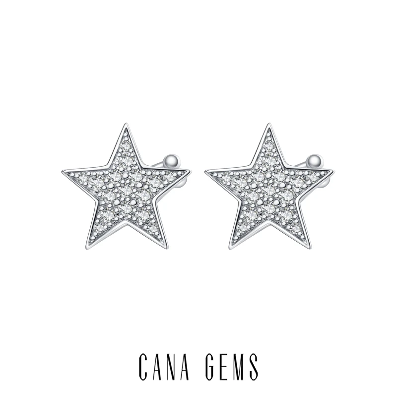 CANA GEMS/凯拿珠宝 非金属耳饰 PD0221 星星锆石耳骨夹