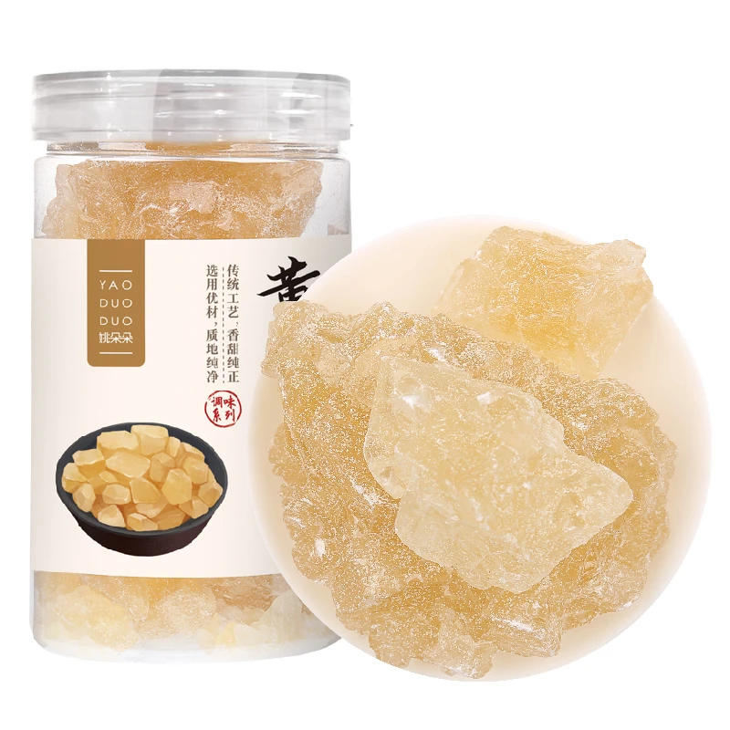 【姚朵朵】黄冰糖500g/罐 烘培原料 茶饮花茶甜汤甜品伴侣调味