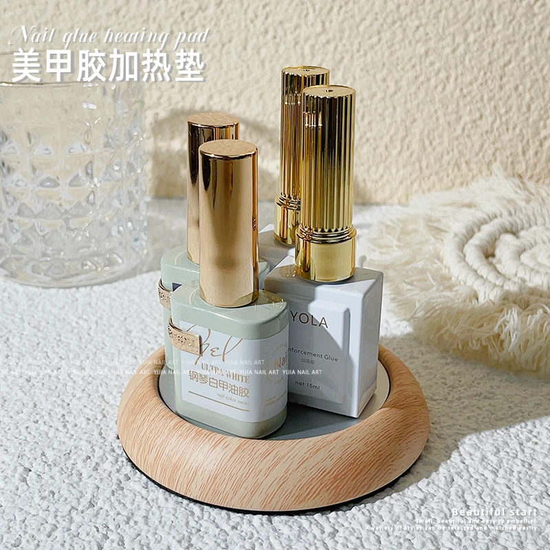冬季美甲胶加热器甲油胶暖胶器光疗胶加热垫指甲油热胶器温胶器