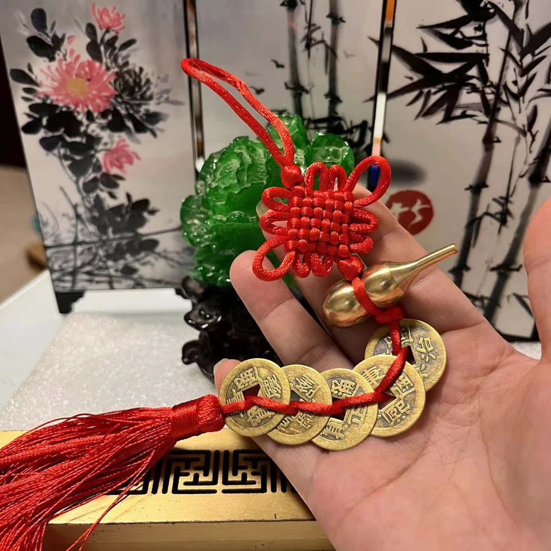 黄铜葫芦手工编制中国结汽车挂饰吉祥居家挂件