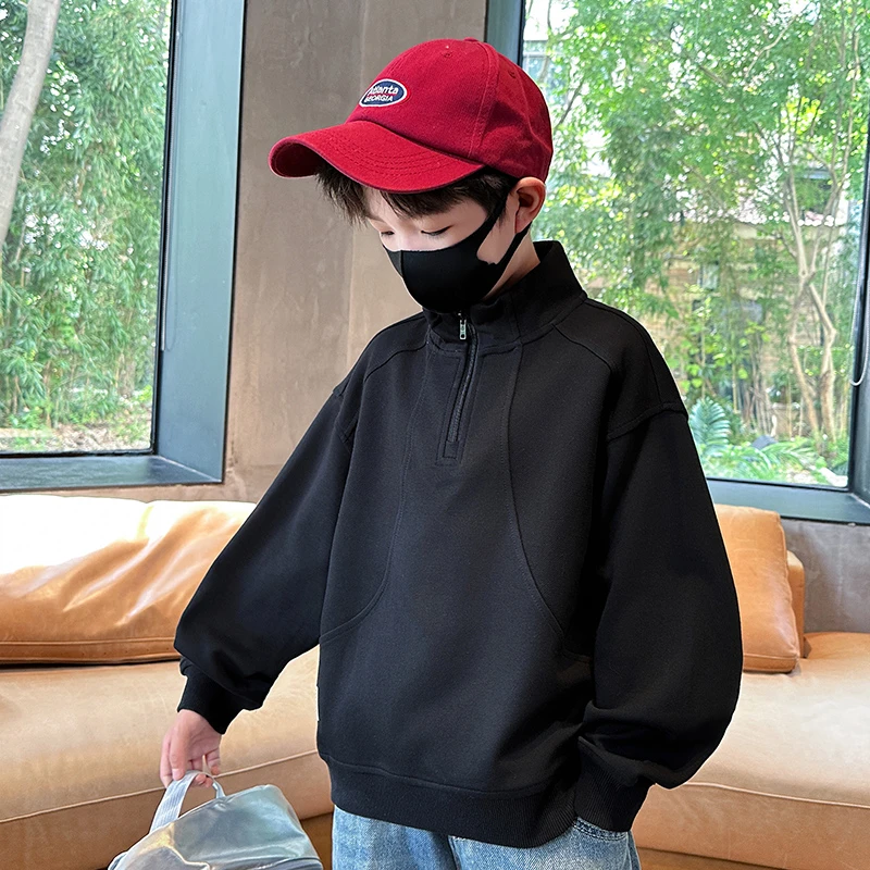 儿童装男童秋装卫衣2024新款帅气秋季中大童炸街春秋款男孩上衣潮