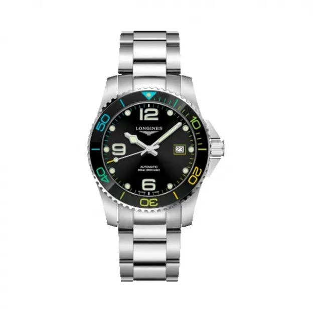 99新 Longines/浪琴 壹/康卡斯781黑盘/公价16900/表径41男士时尚