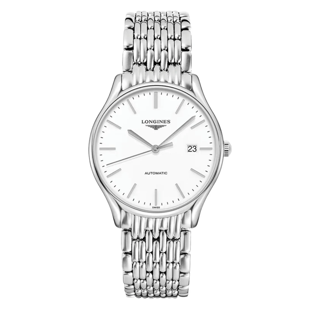 99新 Longines/浪琴 华/律雅960条钉白/表径38.5简约男