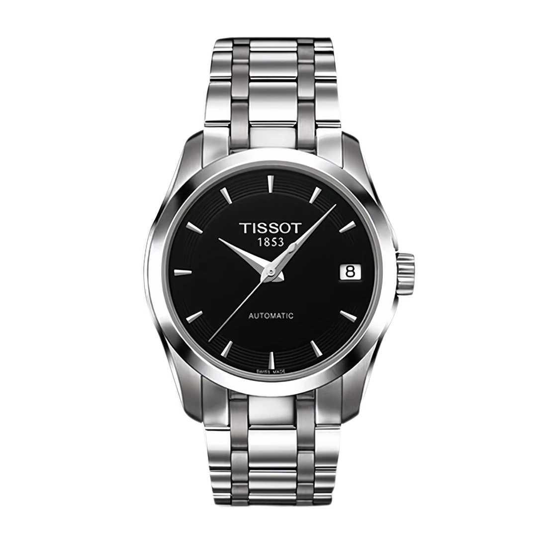 99新 Tissot/天梭 壹/库图035207条钉黑/公价5450/表径32女士气质