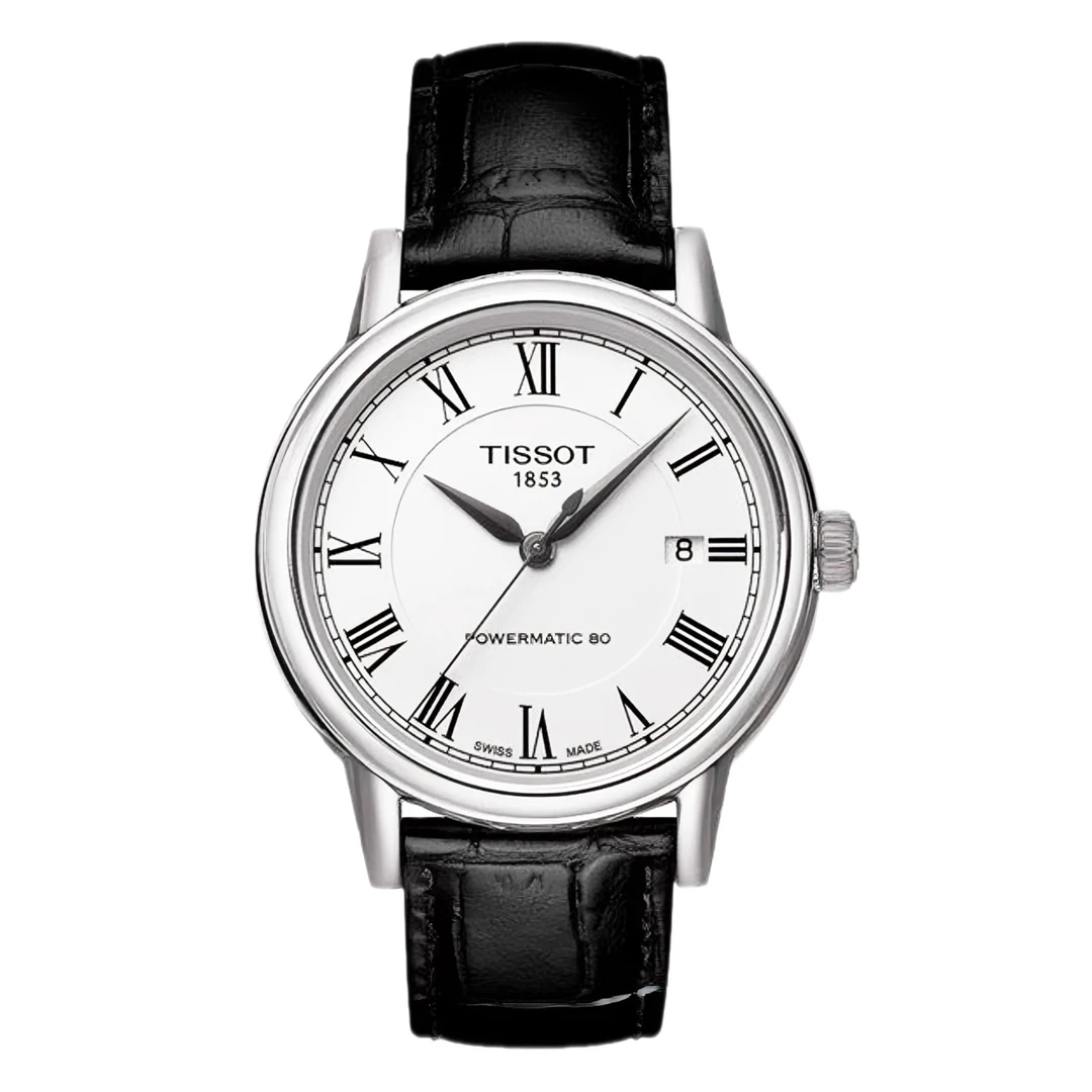 99新 Tissot/天梭 壹/卡森085407罗马白/公价4350/表径40/男士