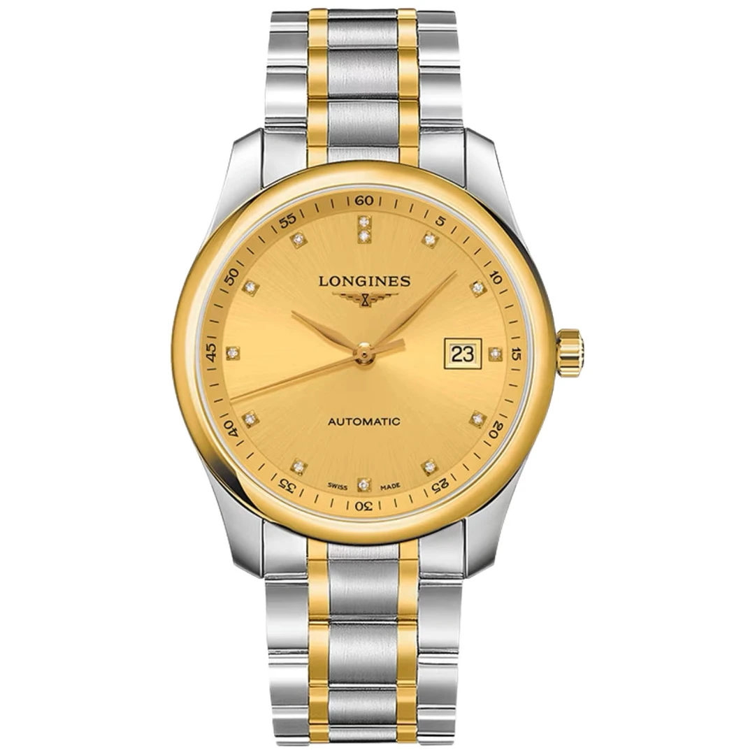 99新 Longines/浪琴 华/名匠793金钻金盘/40表径/男表/