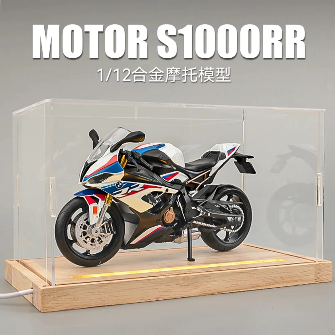 2022款宝马s1000rr M版模型仿真合金机车1 12摆件重机车玩具礼物