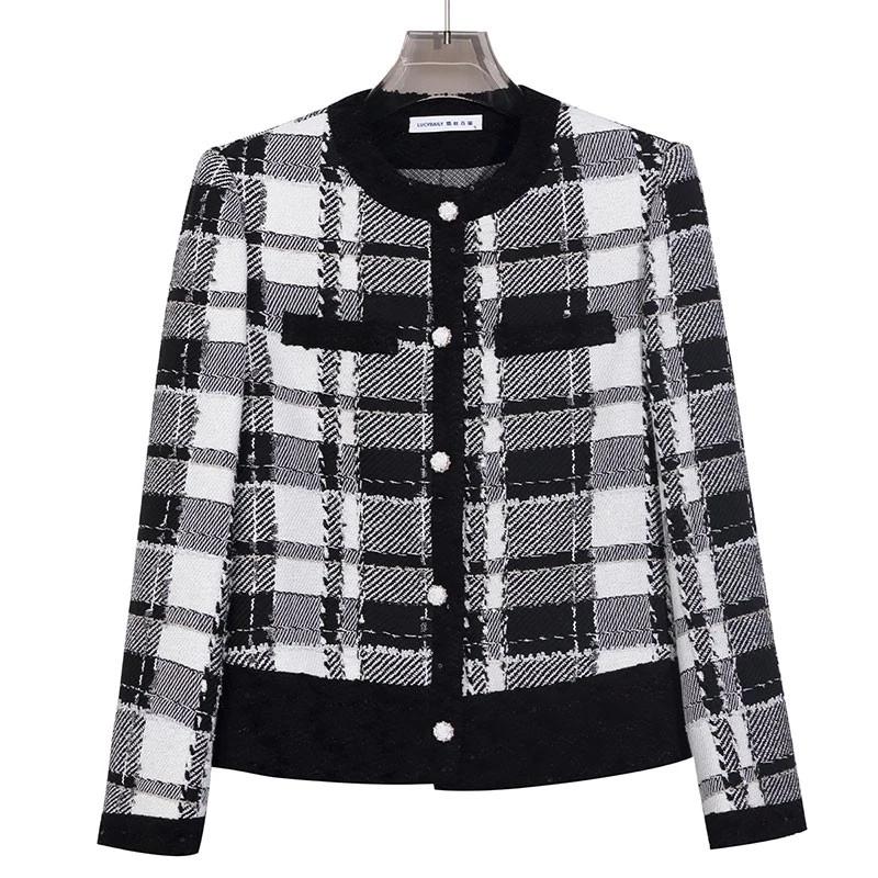 【清仓】千鸟格小香风外套 230929