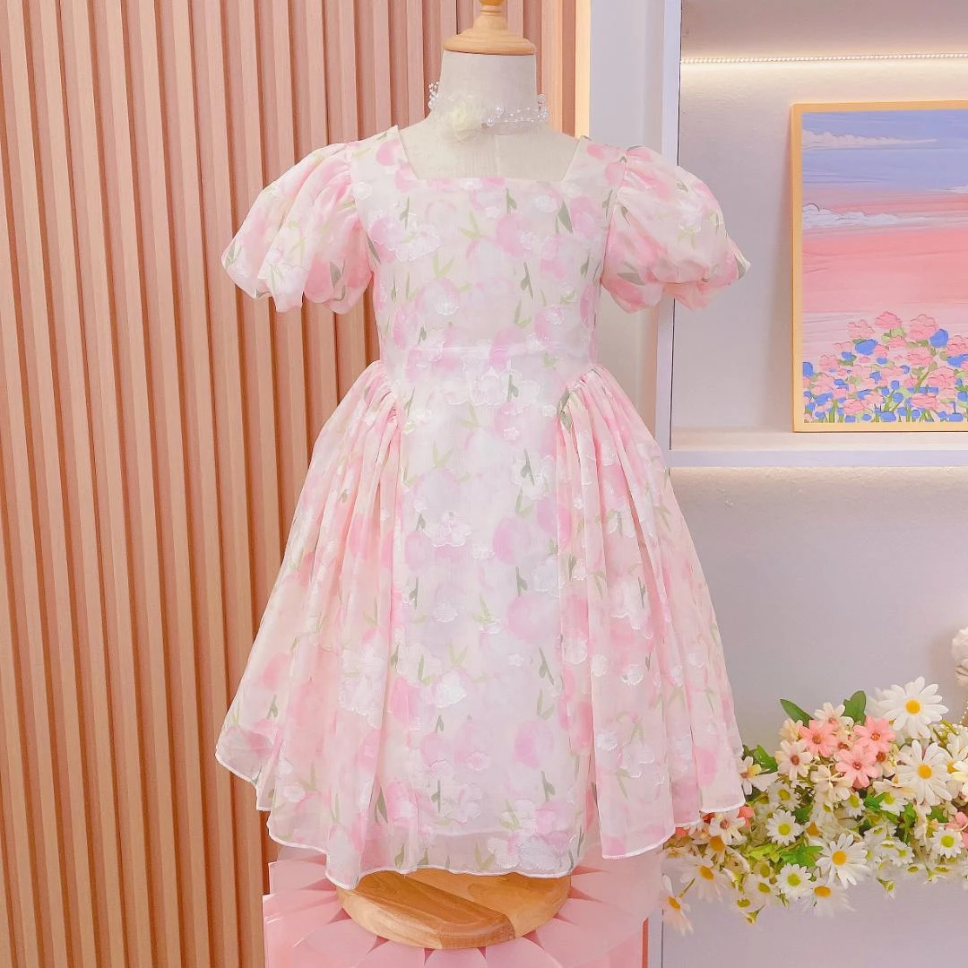 青仓-A780女童夏装连衣裙夏季新款儿童裙子洋气女孩小清新公主裙