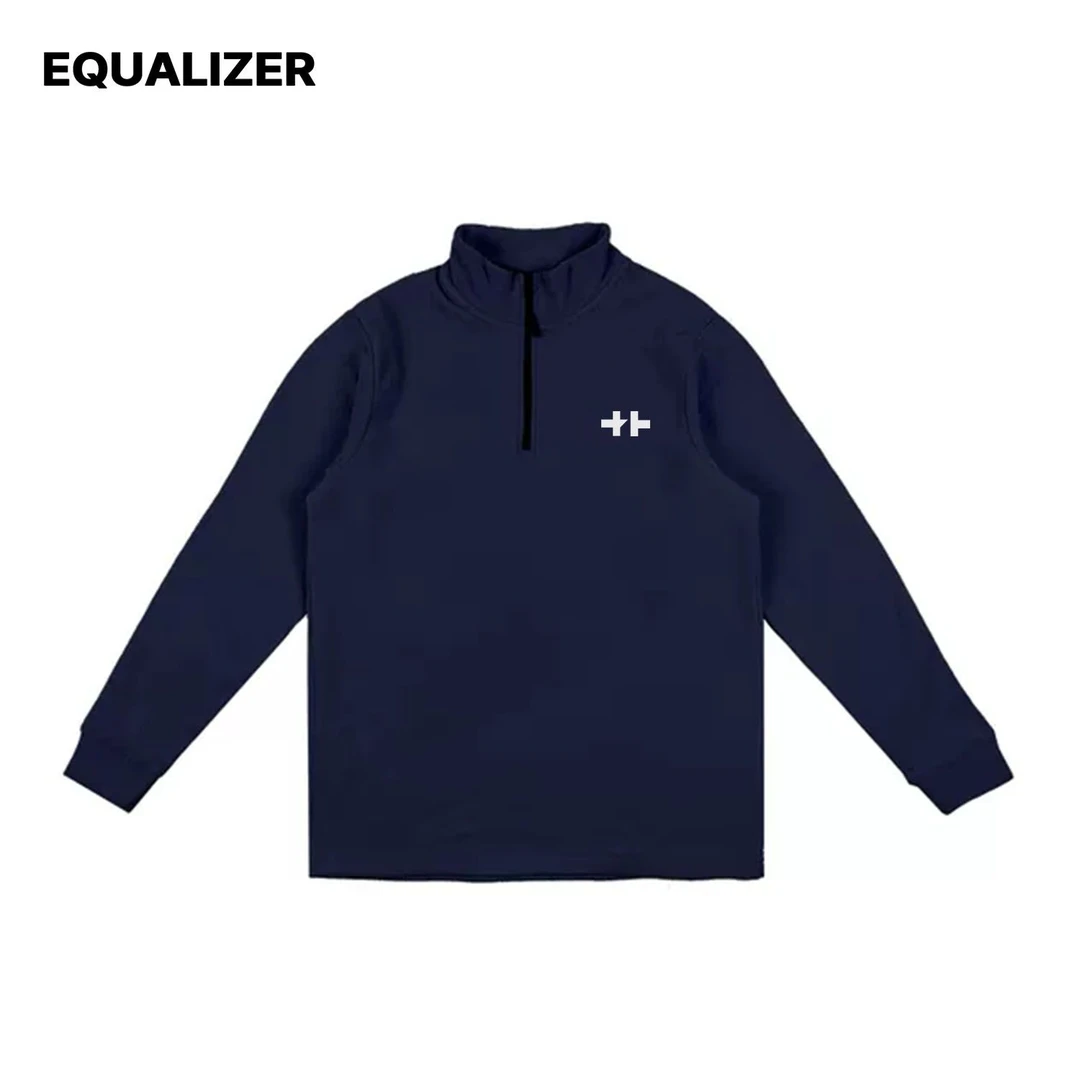 草牌无中生有运动秋冬新款摇粒绒立领套头衫男拉链热身服训练上衣