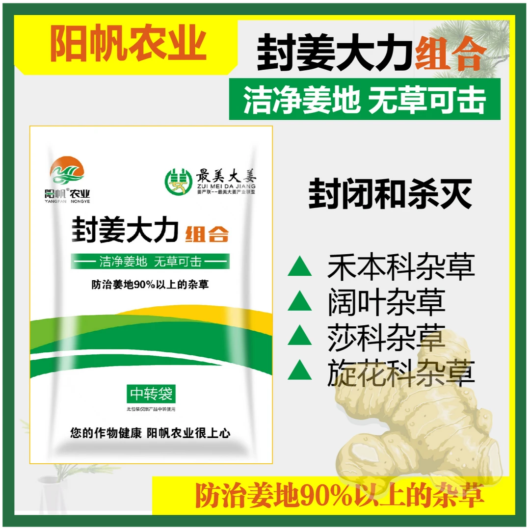 封姜大力封闭姜地80%杂草禾本科旋花科杂草