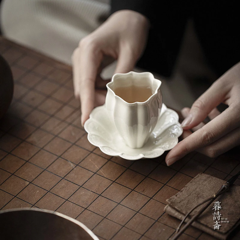 暮诗斋 陶瓷功夫茶杯套装家用茶碗品茗杯单茶具茶盏主人杯小杯子