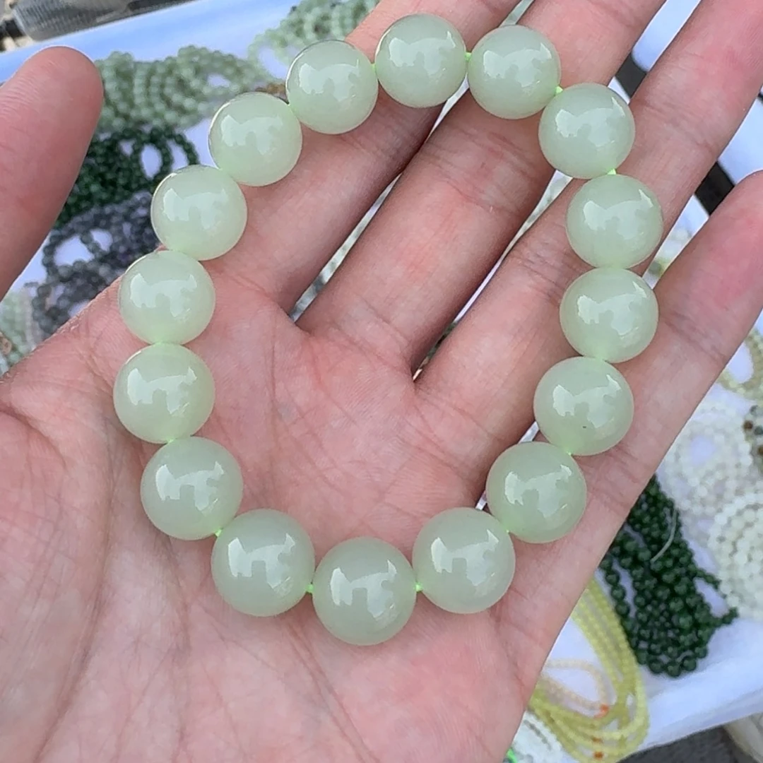 【闪购商品】和田玉手串未镶嵌722露天李