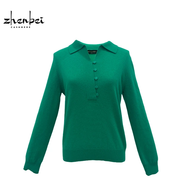 ZB/珍贝新款翻领休闲可机洗翻领女衫/55627