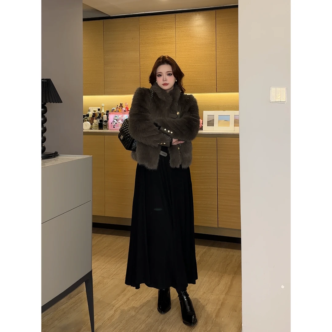 朴萄PUUTAO【财阀女主】秋冬温暖设计感宽松环保外套P243CY319