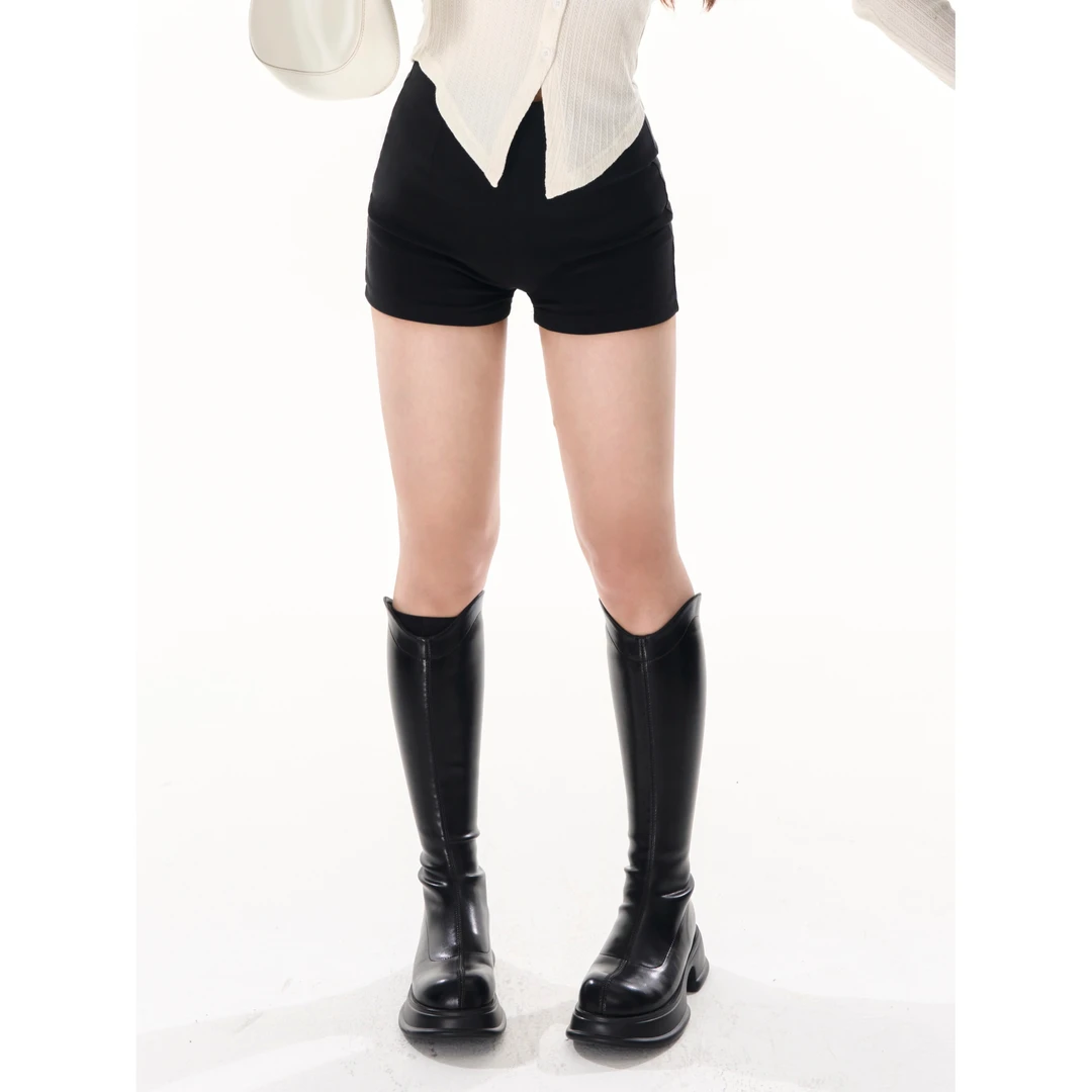 朴萄时尚PUUTAO【自留十条!!百搭黑裤‘肯豆热裤3.0’】P242PC051