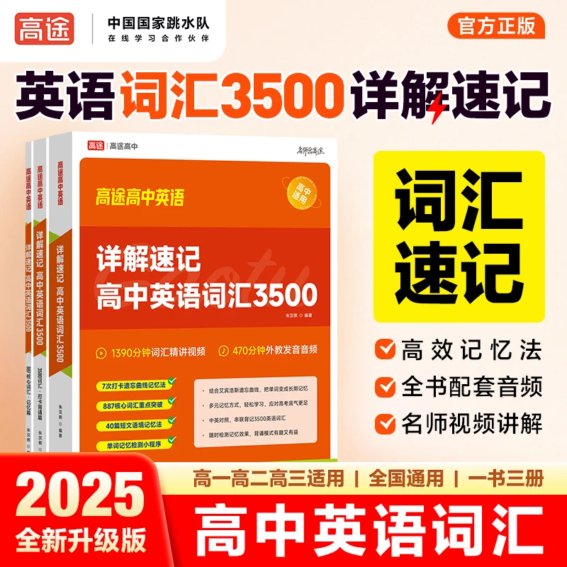 详解速记高中英语词汇3500 抗遗忘曲线记忆法