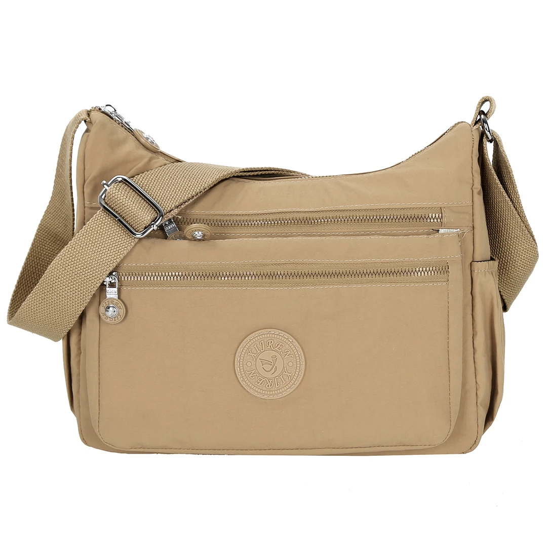 加大号2024秋冬新款多层妈咪包大容量多隔层斜挎包