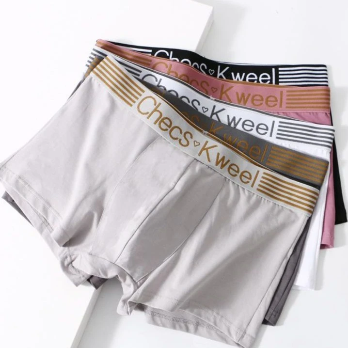 男士内裤男内裤短裤透气舒适潮流男四角裤男生青年平角裤头宽松cs