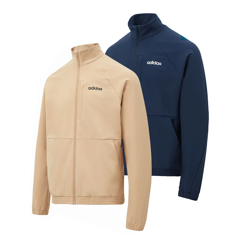 Adidas/阿迪达斯男士运动休闲梭织立领训练茄克外套JE1343 JE1344
