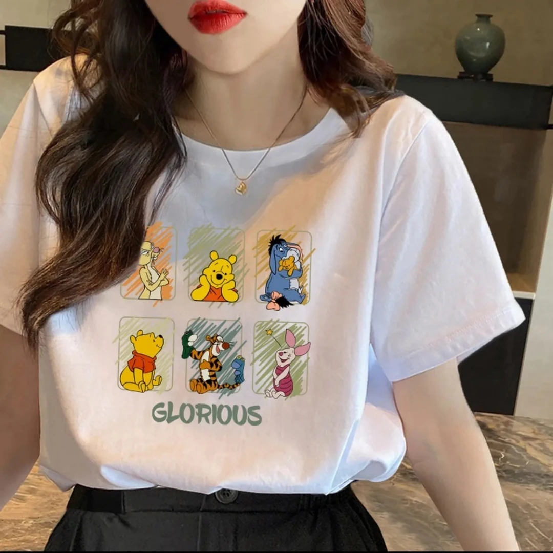 维尼熊新疆棉T恤重磅打底外穿