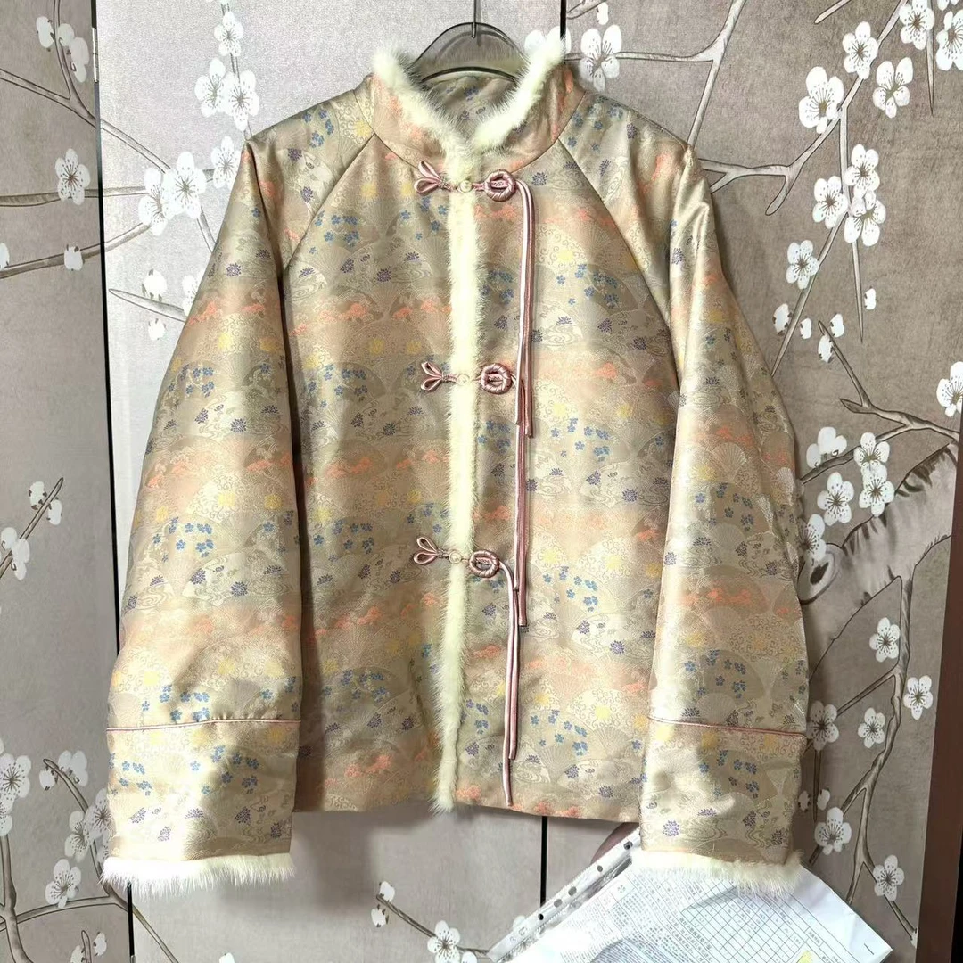 【不退差价宋锦团扇】新中式宋锦团扇百搭时尚外套上衣