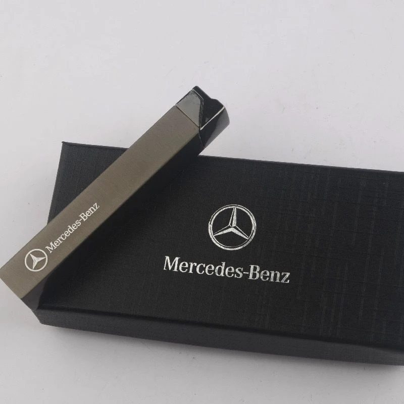 奔驰定制长条充气防风创意个性打火机送男友礼盒装原厂奔驰打火机