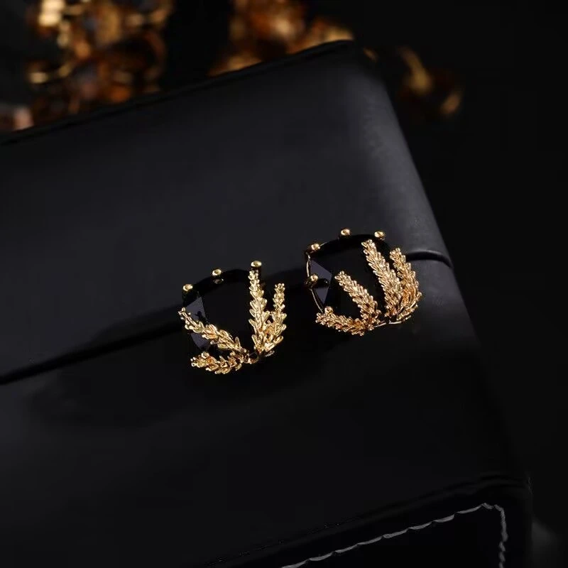 铜合金耳饰 《货号1514》复古麦穗耳钉