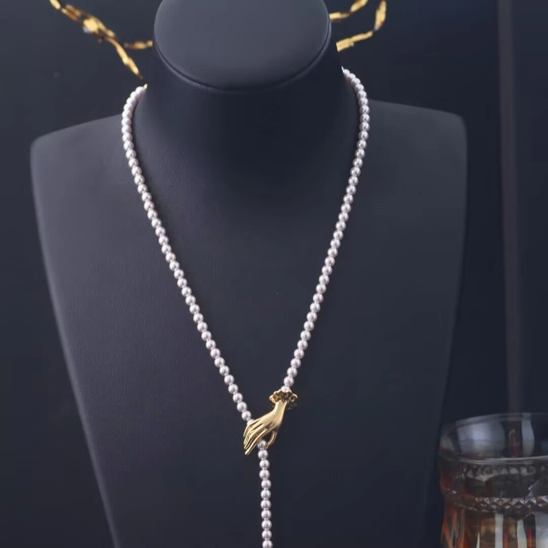 铜合金项链 《货号8162》牵手个性创意项链