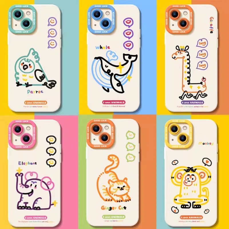线条涂鸦适用苹果15手机壳iPhone14pro防摔13pro/12时尚11潮软壳