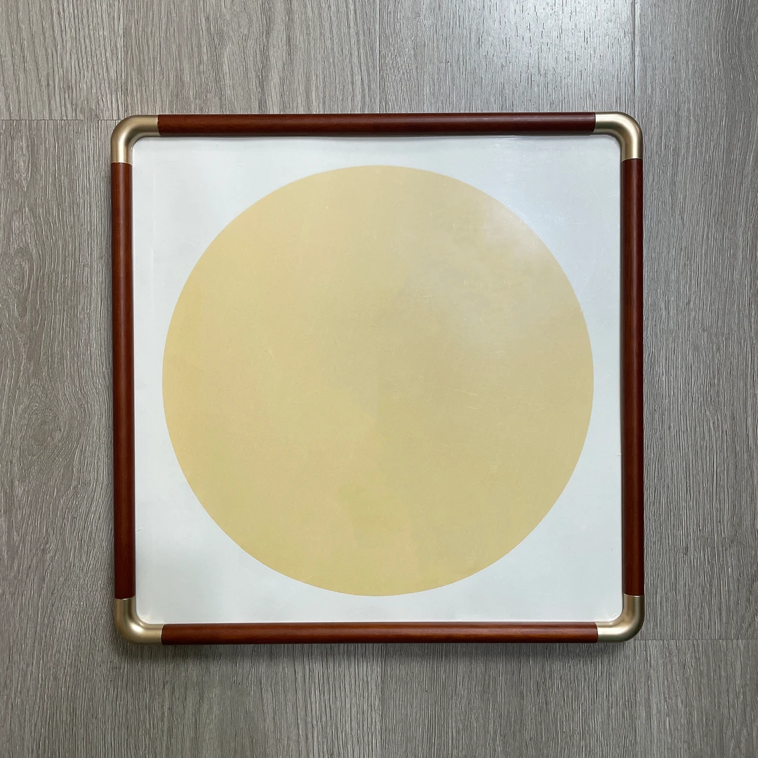 33*33内径仿铜角画框 宣纸画框 国画书法 胡桃色 花梨色