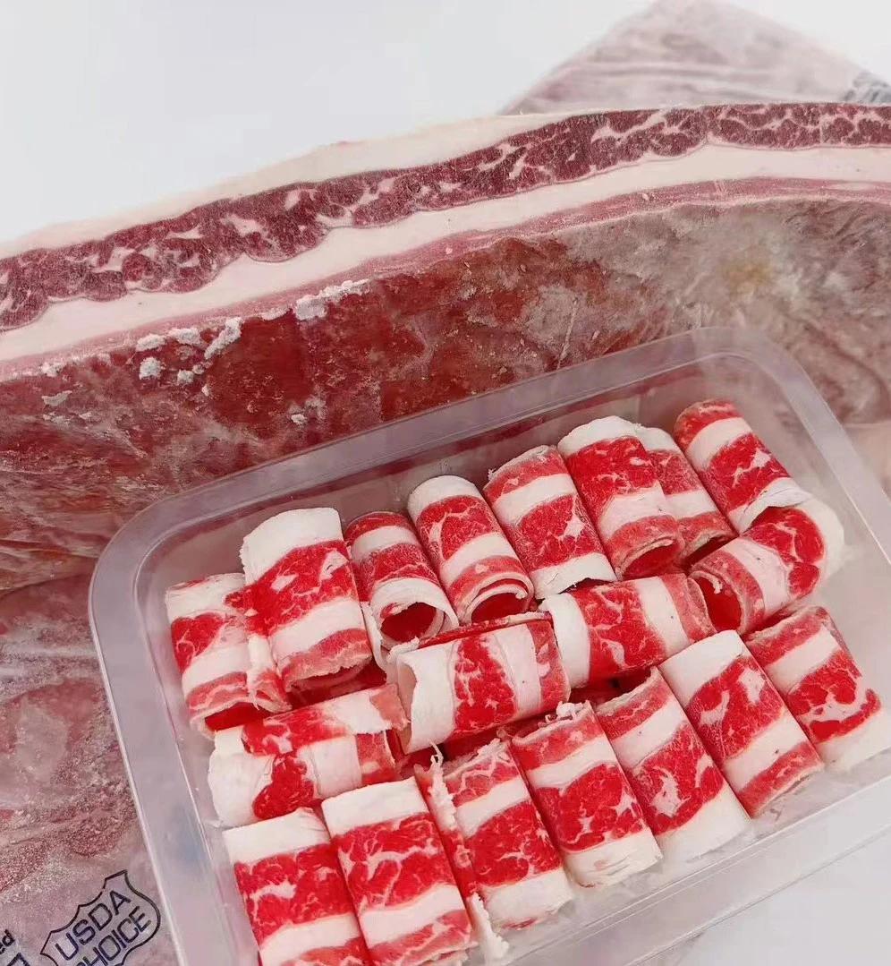美国原切肥牛片火锅寿喜锅肥牛片火锅食材