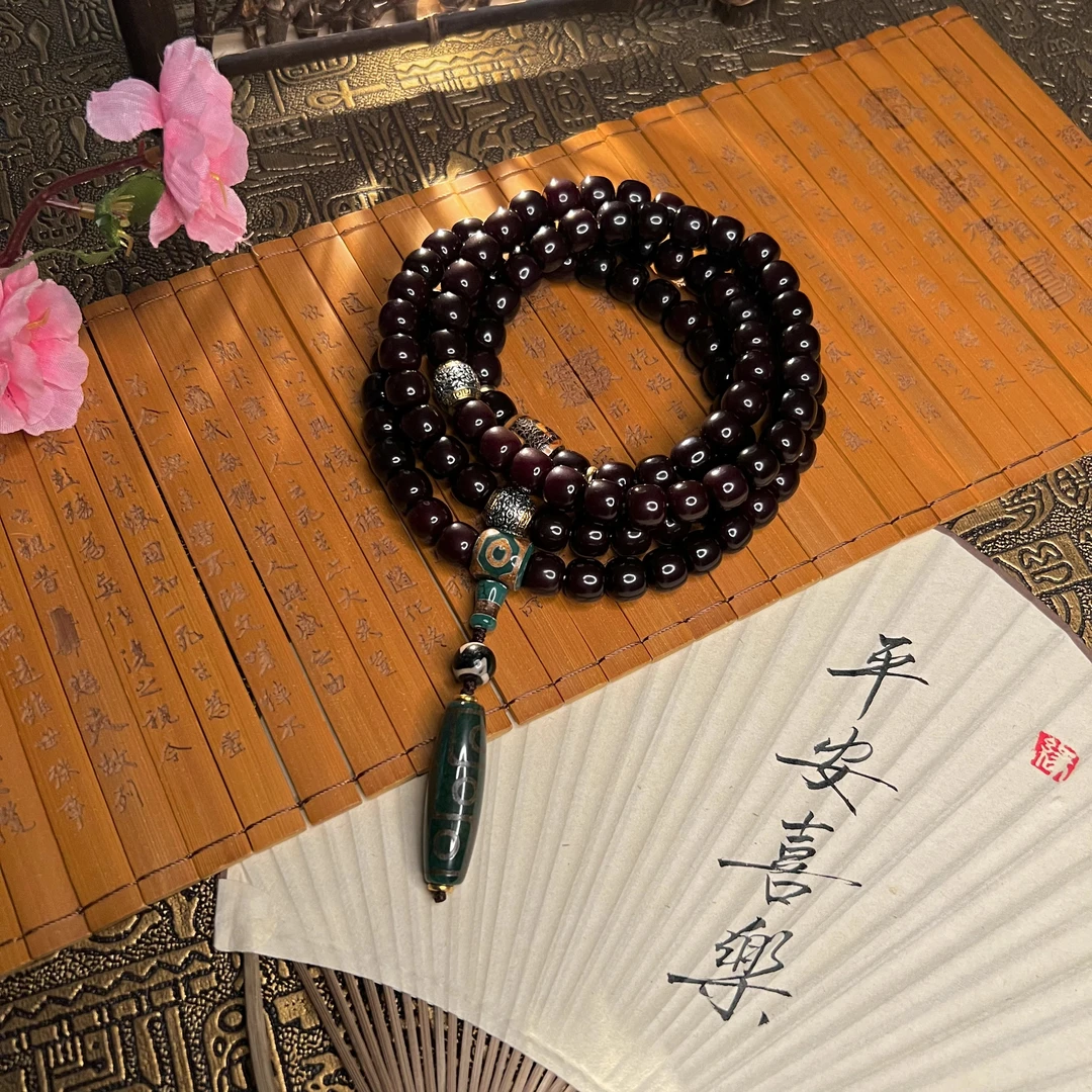 【墨上之道】原生态无患子回流老料108颗菩提根10*11 DT-45