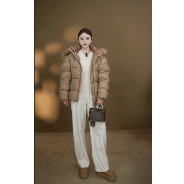 【明星同款】24新季秋冬男女同款可拆卸袖口马甲长袖两穿带帽羽绒服